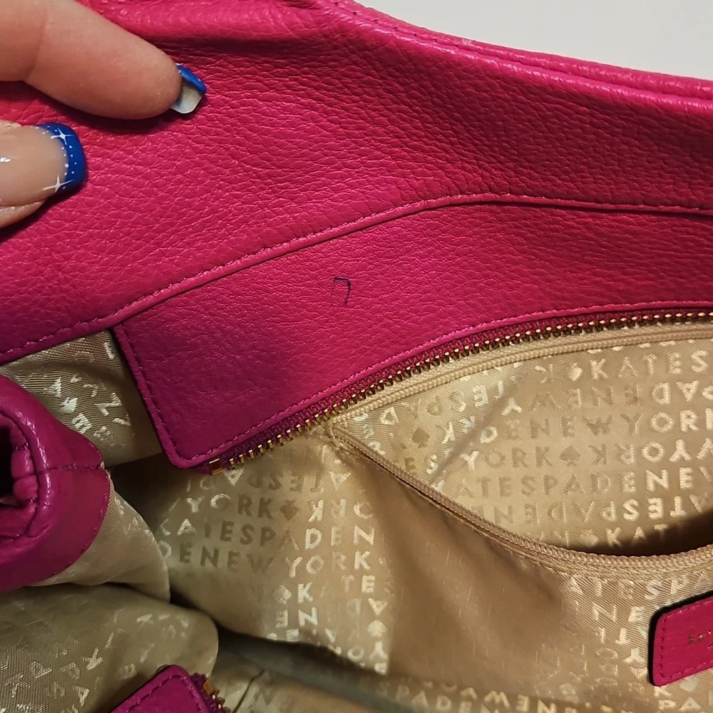 Kate Spade Hot Pink Leather Handbag